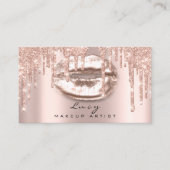 Tropfen für die Terminierung Custom Lips Glitzer T Terminkarte (Vorderseite)