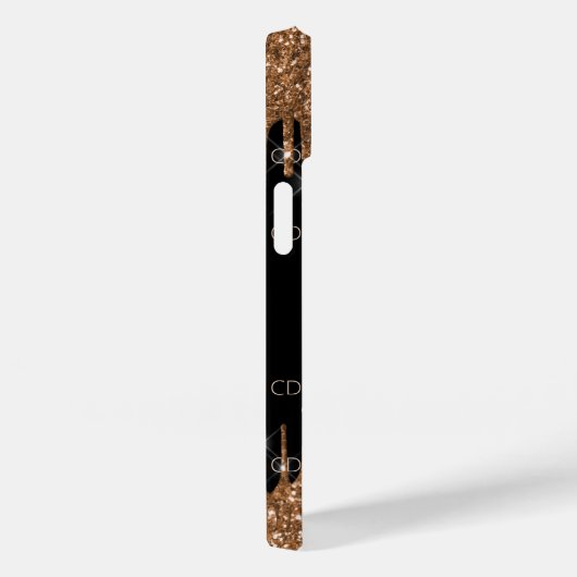 Tropfen für Schwarzes Gold, elegant Case-Mate iPhone Hülle (Rückseite / Rechts)