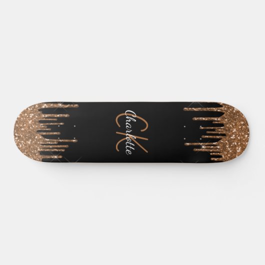 Tropfen für Schwarzes Gold, elegant Skateboard (Horizontal)