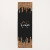 Tropfen für Schwarzes Gold, elegant Yogamatte (Rückseite)