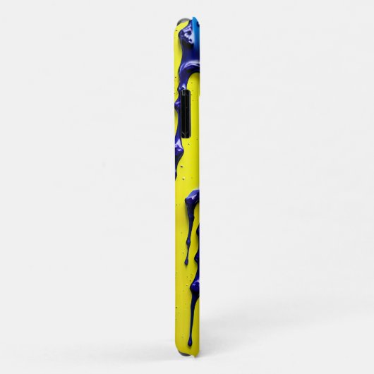 Tropfen Gelb Lila Blau Vivid Abstrakt Case-Mate iPhone Hülle (Hinten/Rechts)