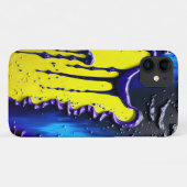 Tropfen Gelb Lila Blau Vivid Abstrakt Case-Mate iPhone Hülle (Rückseite (Horizontal))