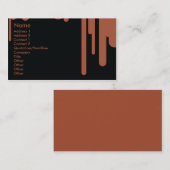 Tropfen - Geschäft Visitenkarte (Vorne/Hinten)