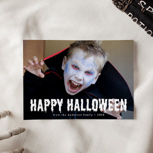 Tropfen glücklich Halloween-Foto Feiertagskarte