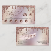 Tropfen Gold Makeup Loyalität Karte schöne Lashes (Vorne/Hinten)