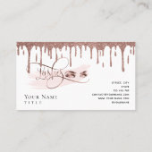 Tropfen Gold Makeup Loyalität Karte schöne Lashes (Rückseite)