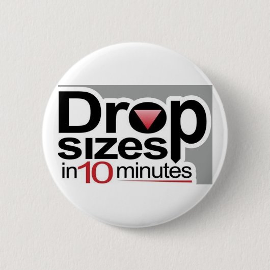Tropfen-Größen in 10 Minuten Button (Vorderseite)