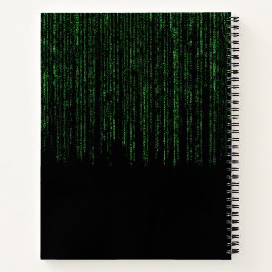 Tropfen grün schwarz notizblock (Rückseite)