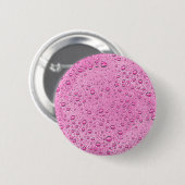 Tropfen heißrosa Wasser Button (Vorne & Hinten)
