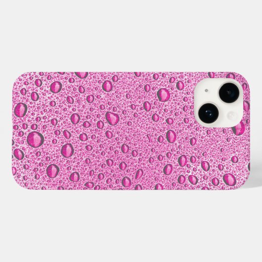 Tropfen heißrosa Wasser Case-Mate iPhone Hülle (Rückseite (Horizontal))