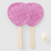 Tropfen heißrosa Wasser Fächer (Vorne und Hinten)