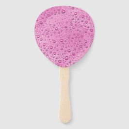 Tropfen heißrosa Wasser Fächer