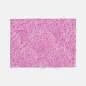 Tropfen heißrosa Wasser Fleecedecke (Vorderseite (Horizontal))