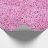 Tropfen heißrosa Wasser Geschenkpapier (Ecke)