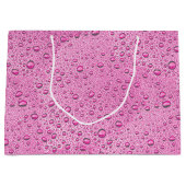 Tropfen heißrosa Wasser Große Geschenktüte (Vorderseite)