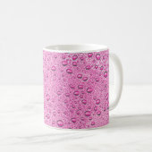 Tropfen heißrosa Wasser Kaffeetasse (VorderseiteRechts)