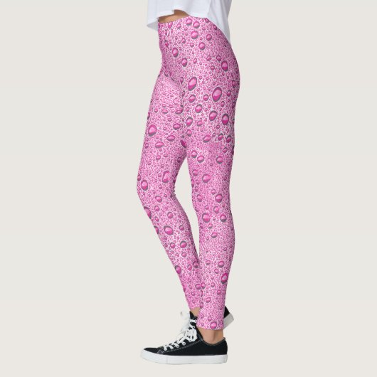 Tropfen heißrosa Wasser Leggings (Links)