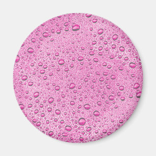 Tropfen heißrosa Wasser Magnet