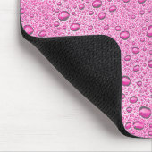 Tropfen heißrosa Wasser Mousepad (Ecke)