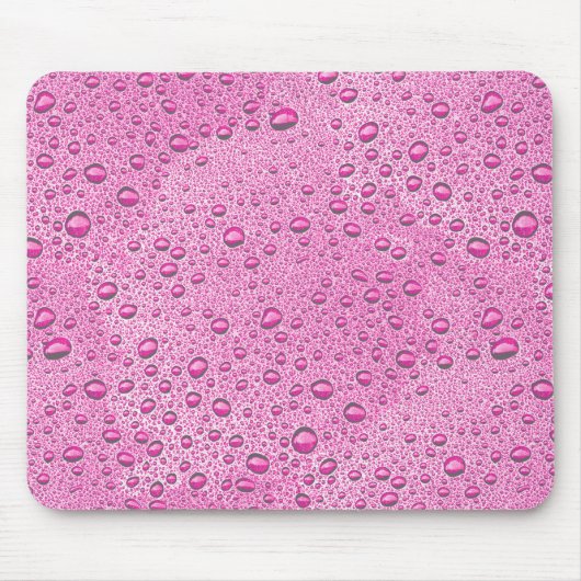 Tropfen heißrosa Wasser Mousepad (Vorne)