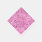 Tropfen heißrosa Wasser Serviette (Ecke)