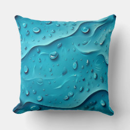 Tropfen im Ozean-Muster Kissen