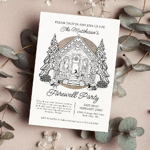 Tropfen im Winter Gänse Abschiedsgebäck Party Einladung