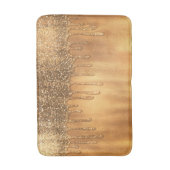 Tropfen in Gold Honey Glitzer Hübsche Tropfen Badematte (Vorderseite Vertikal)