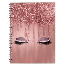 Tropfen in Rose Gold Glitzer Pink Tropfen Lashes