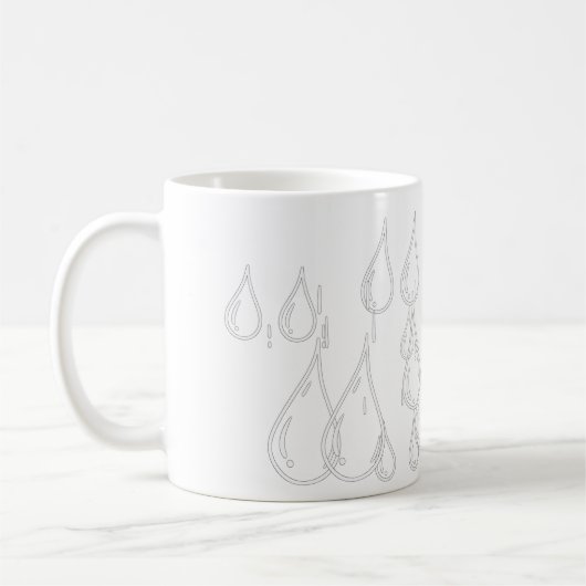 Tropfen Kaffeetasse (Links)