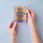 Tropfen Körpermodellierung Rose Wellness Flyer (Gruppe)