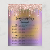 Tropfen Körpermodellierung Rose Wellness Flyer (Hinten)