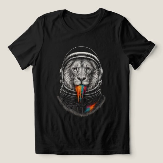 Tropfen kosmischer Löwe Tri-Blend Shirt (Design Vorderseite)