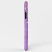 Tropfen lila Glitzer Personalisiert Case-Mate iPhone Hülle (Hinten/Rechts)