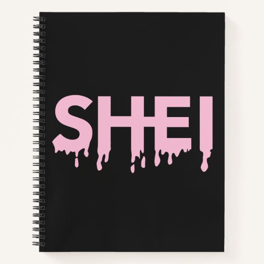 Tropfen-Logo-Notebook Notizbuch (Vorderseite)