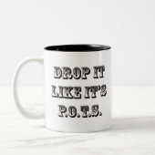 Tropfen mag es seine Töpfe Kaffeetasse (Links)