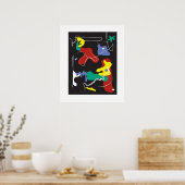 Tropfen-Malerei Poster (Küche)