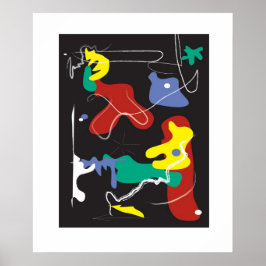 Tropfen-Malerei Poster