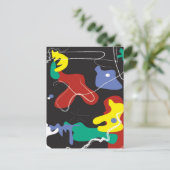 Tropfen-Malerei Postkarte (Stehend Vorderseite)