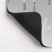 Tropfen-Mauspad für silberne Glitzer Mousepad (Ecke)