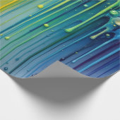 Tropfen mit dynamischem Regenbogen-Effekt Geschenkpapier (Ecke)