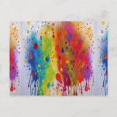 Tropfen-Muster-Postkarte Postkarte (Vorderseite)