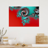 Tropfen nach unten poster (Küche)