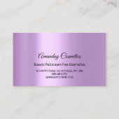 Tropfen Nägel Wax Makeup Körperkosmetik Aquamarin Visitenkarte (Rückseite)