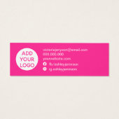 Tropfen Neon rosa Glitzer Ohrringe anzeigen (Rückseite)