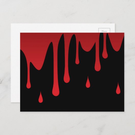 Tropfen Postkarte (Vorne/Hinten)