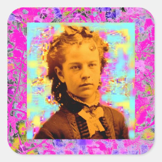 Tropfen Quadratischer Aufkleber (Vorderseite)