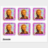 Tropfen Quadratischer Aufkleber (Blatt)