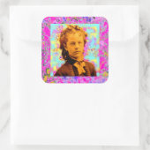 Tropfen Quadratischer Aufkleber (Tasche)