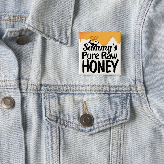 Tropfen roher Honig fette Typografie Button (Beispiel)